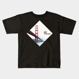 San Francisco California Golden Gate Bridge Sunshine Kids T-Shirt